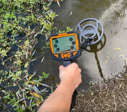 Detector de metales de alta precisión e impermeable multifrecuencia 5 Modo+LCD