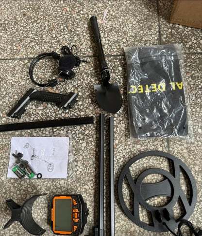 Detector de metales de alta precisión e impermeable multifrecuencia 5 Modo+LCD