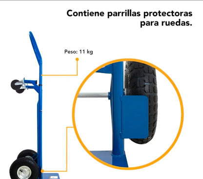 Diablo plataforma 400kg  azul