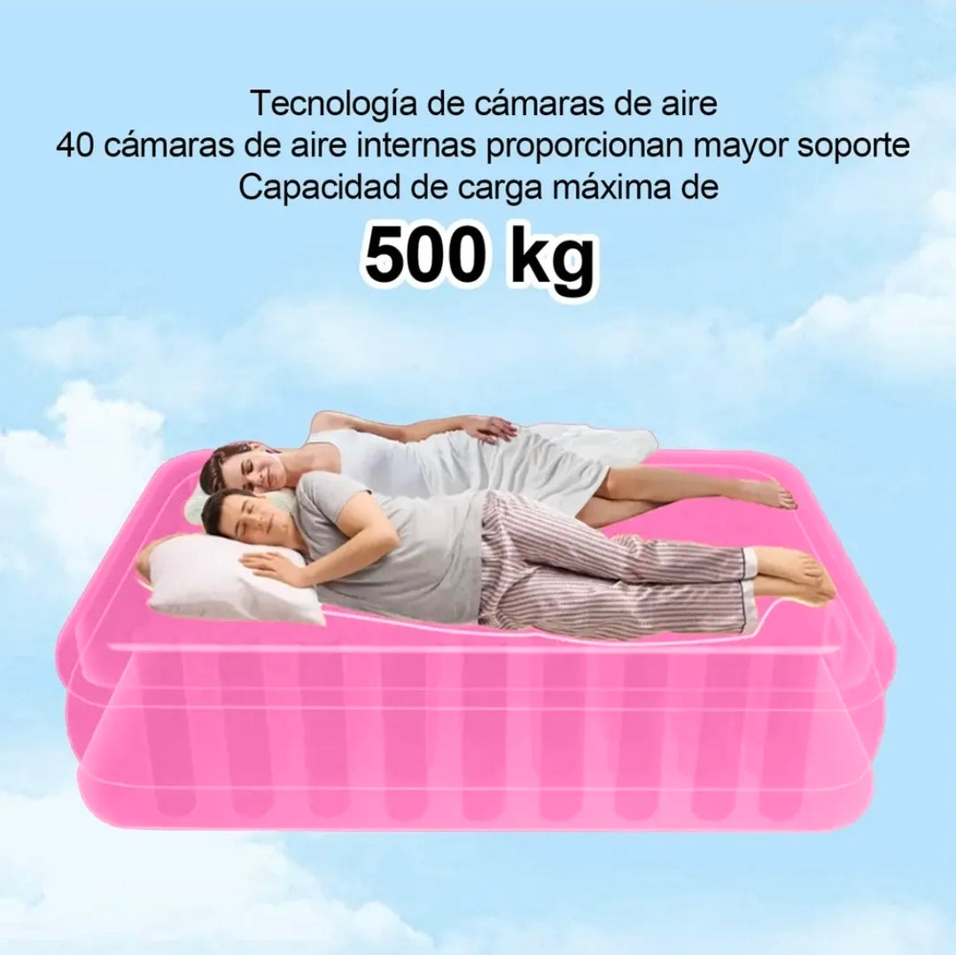 Colchón inflable Queen con bomba