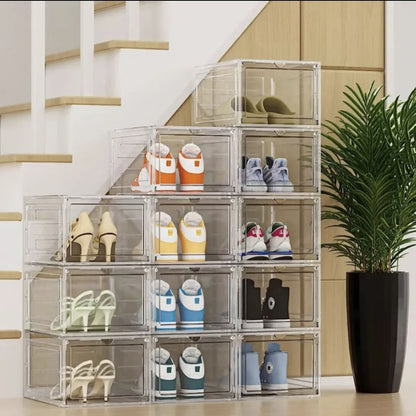 Cajas de Zapatos Apilables  PLÁSTICO RÍGIDO ⚠️