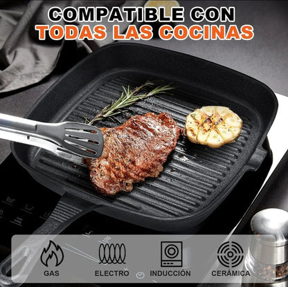 Juego de sartenes de hierro fundido