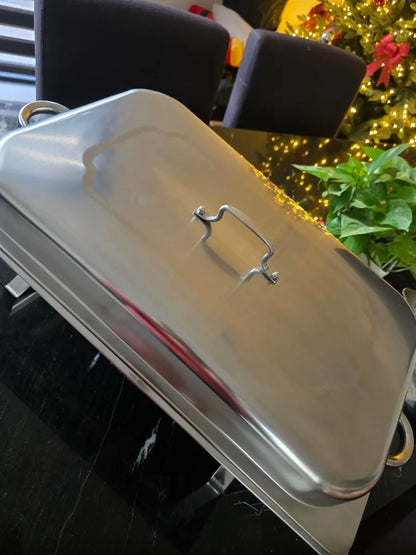 12L Ollas Vaporeras De Acero Inoxidable De Buffet Con 2+3 Insertos / Bufetera Acero Inoxidable