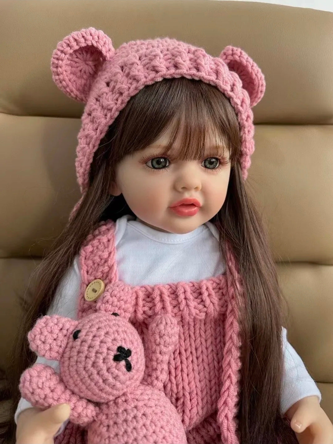Bebé muñeca TIPO reborn silicona 55 cm