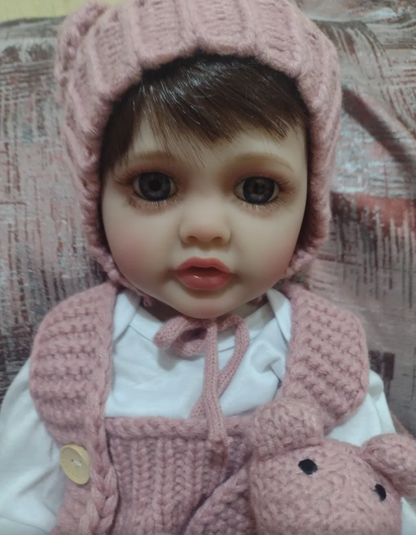 Bebé muñeca TIPO reborn silicona 55 cm