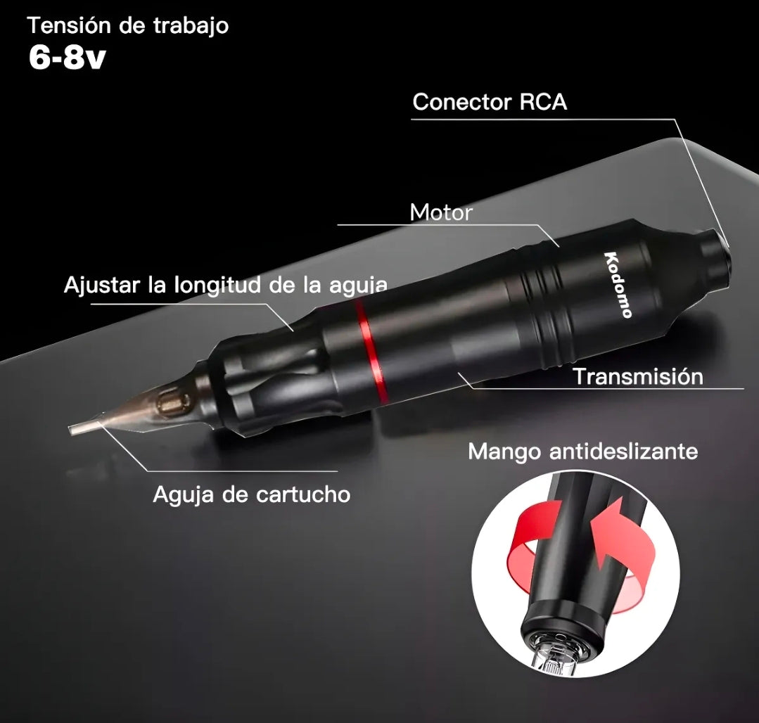Kit  Para Tatuar Profesional Con 12 Tintas