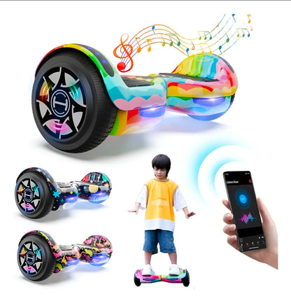 Patín Eléctrico Hoverboard Bluetooth 12km/h 55kg