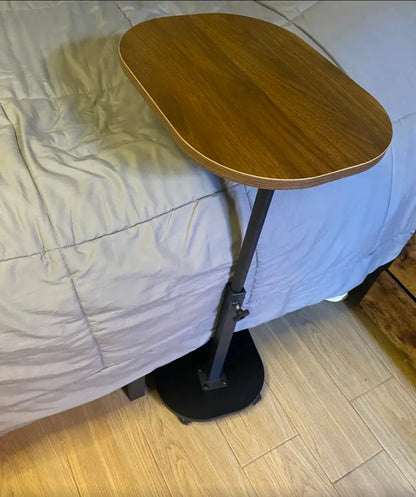 Mesa De Centro Altura Ajustable 45-80cm Con 4 Ruedas 360°