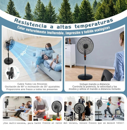 Ventilador de piso solar