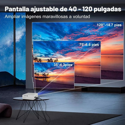 Proyector Portátil Sistema Android Soporte 1080p 4k