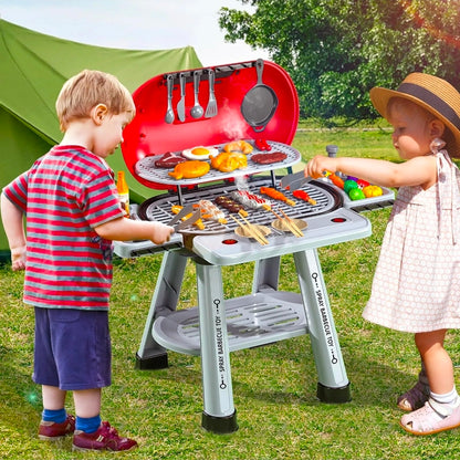 Parrilla de juguete para niños con luz y sonido