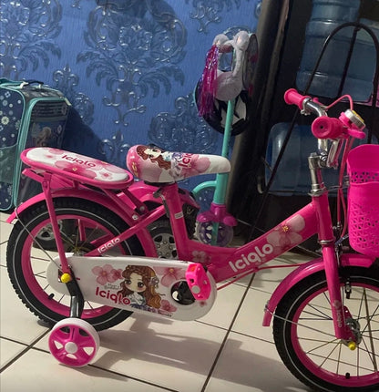 Bicicleta Infantil R-14 Niñas Con Canastilla