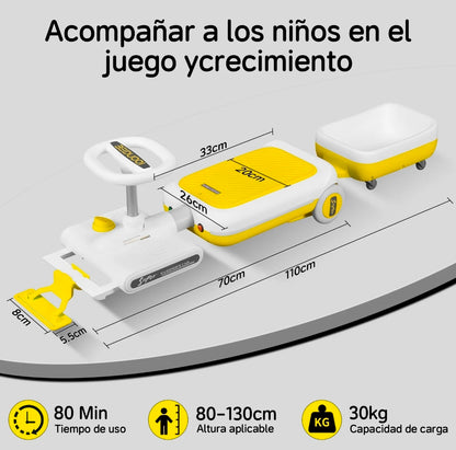 Montable eléctrico para niños con luz led y música