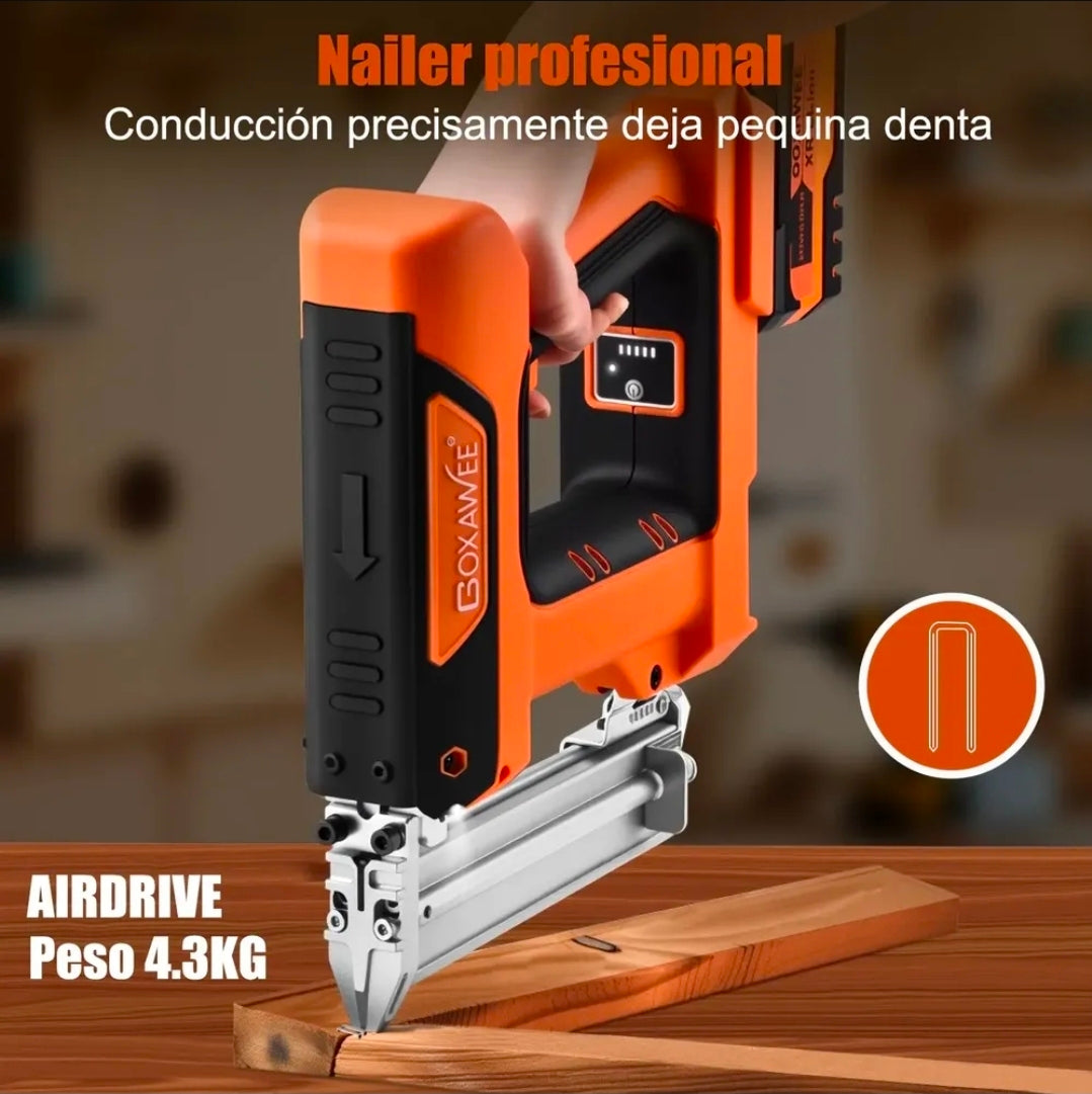 Goxawee® 2 En 1 Engrapadoras Pistola De Clavos Inalámbrica