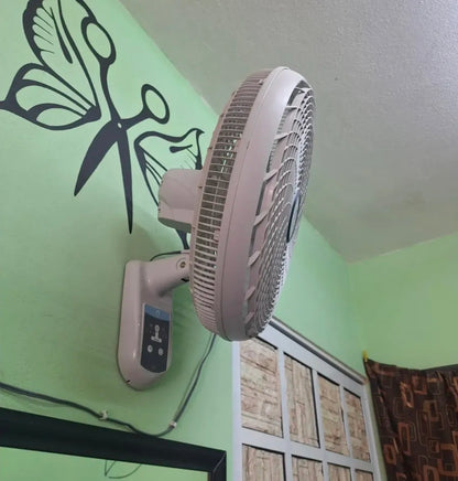 Ventilador de Pared con Control Remoto 18 pulgadas 3 Velocidades