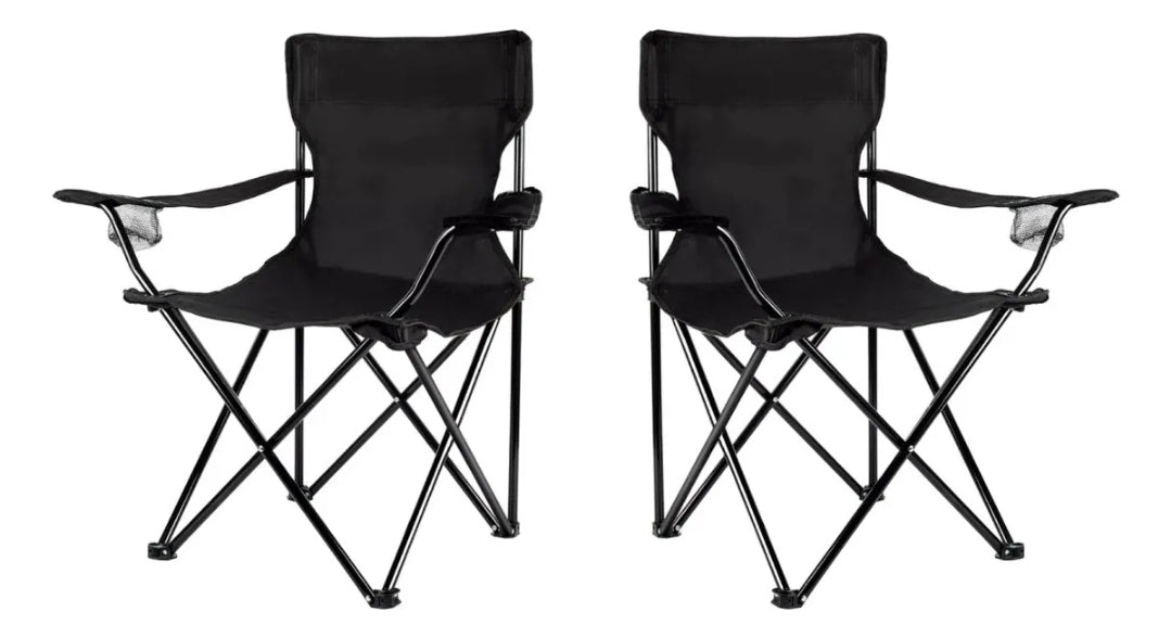 Juego de 2 Sillas Plegables