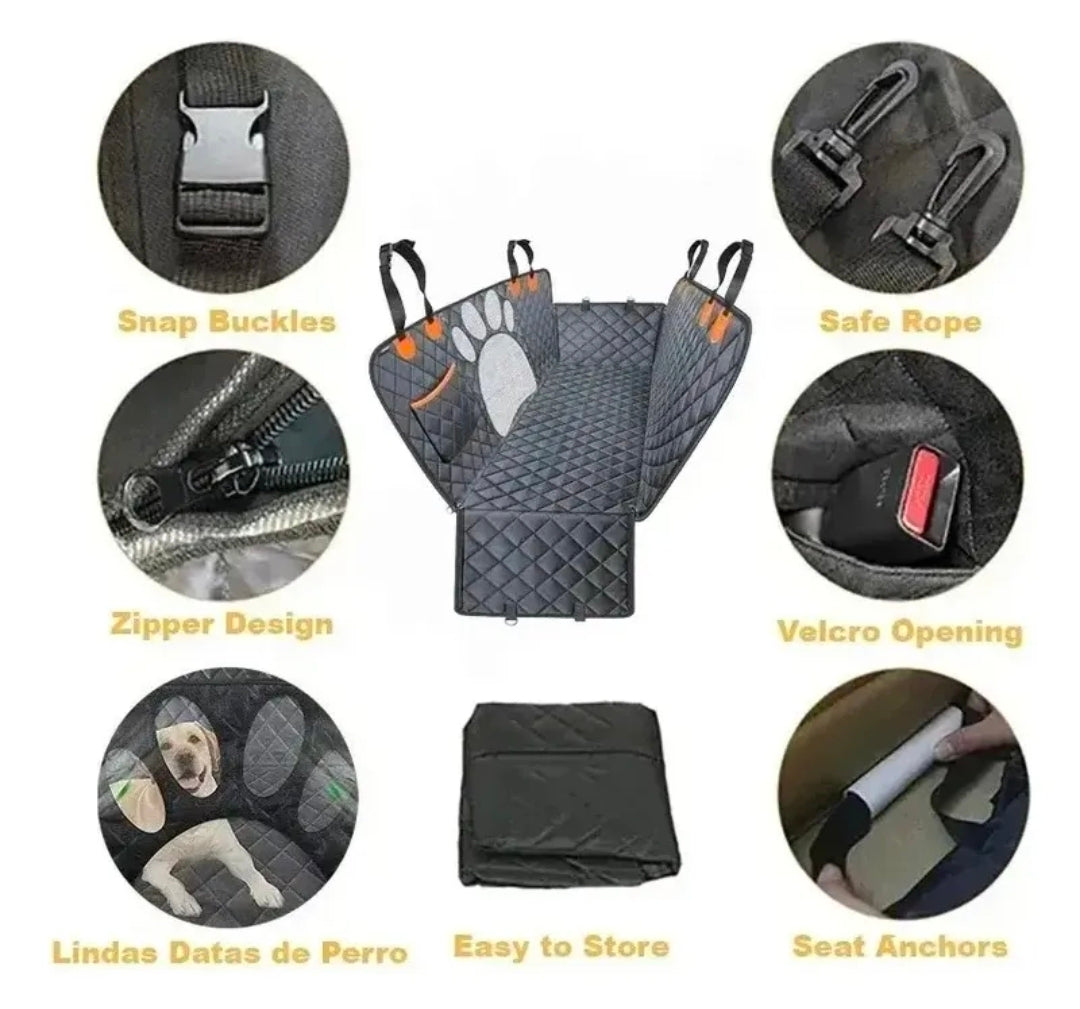 Funda Protector Cubre Asiento Para Mascotas