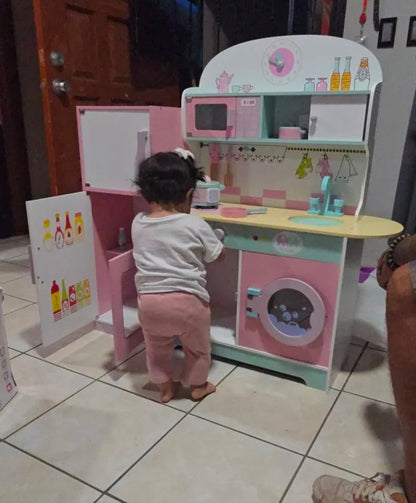 Cocinita infantil con lavadora 101x29x101cm