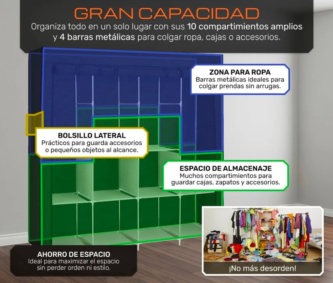 Closet Armable 170x45x170cm