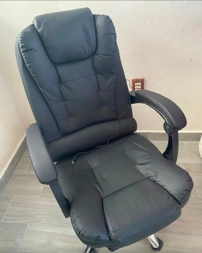 Silla ejecutiva ergonómica con  reposapies CON MASAJEADOR