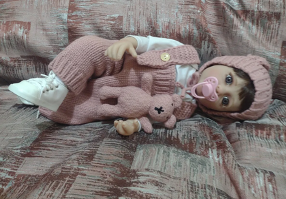 Bebé muñeca TIPO reborn silicona 55 cm