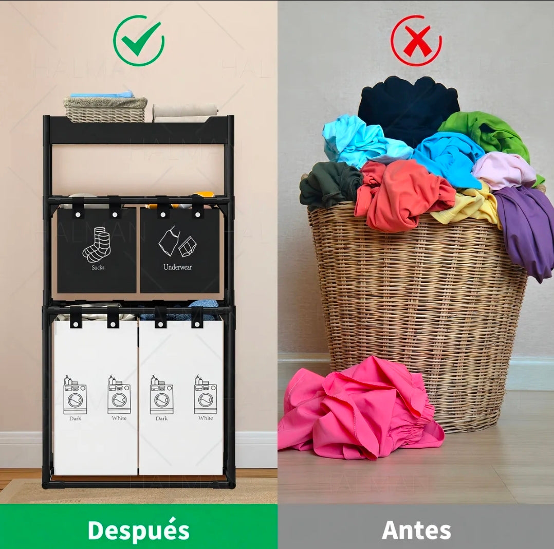 Cesto Ropa Sucia Plegable Portátil 150L