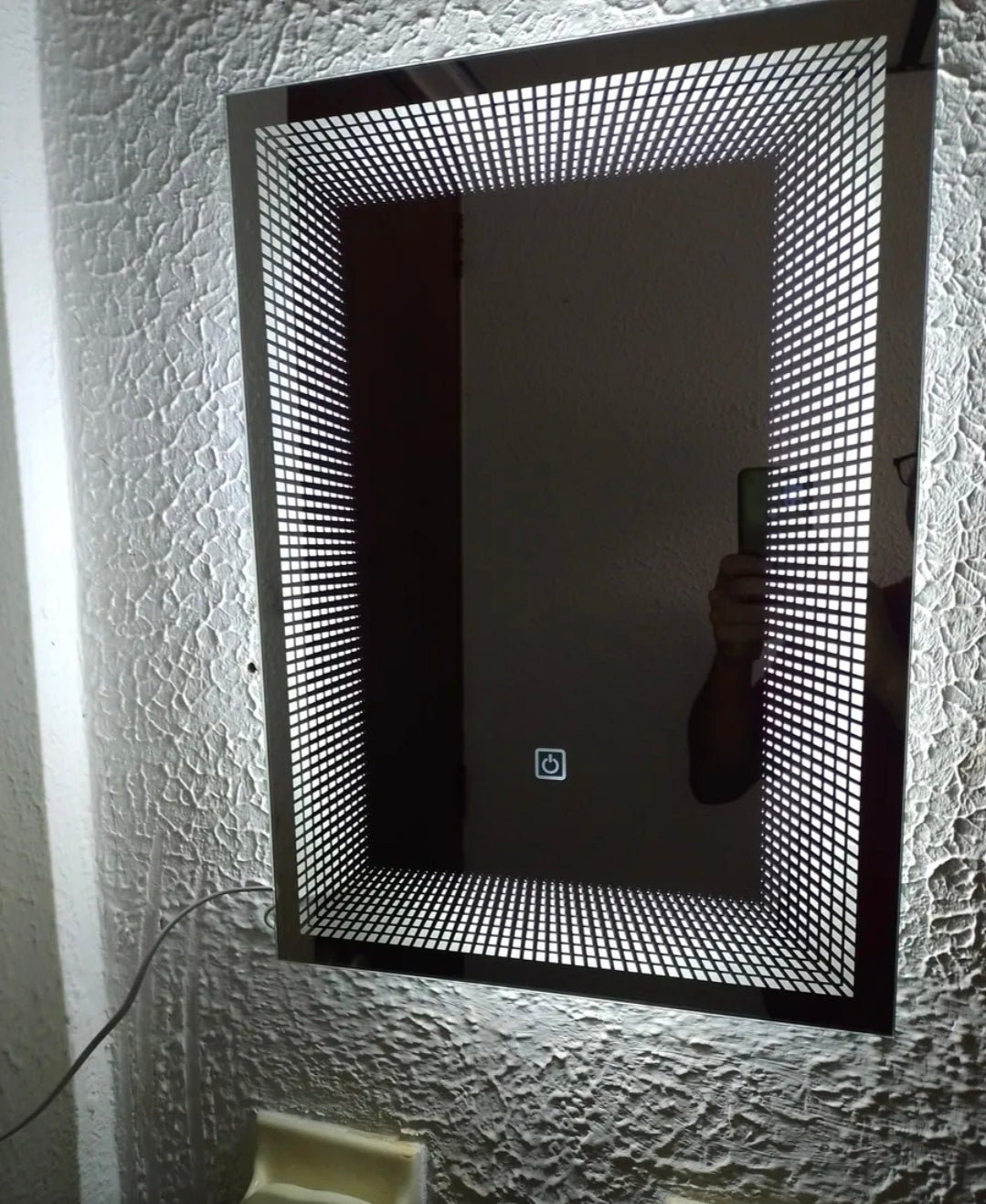 Espejo LED infiniti 3D 37x52cm