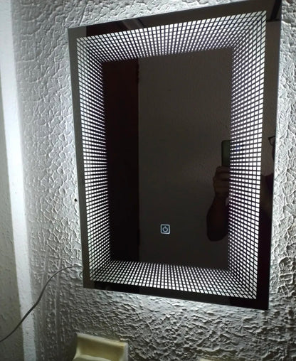 Espejo LED infiniti 3D 37x52cm