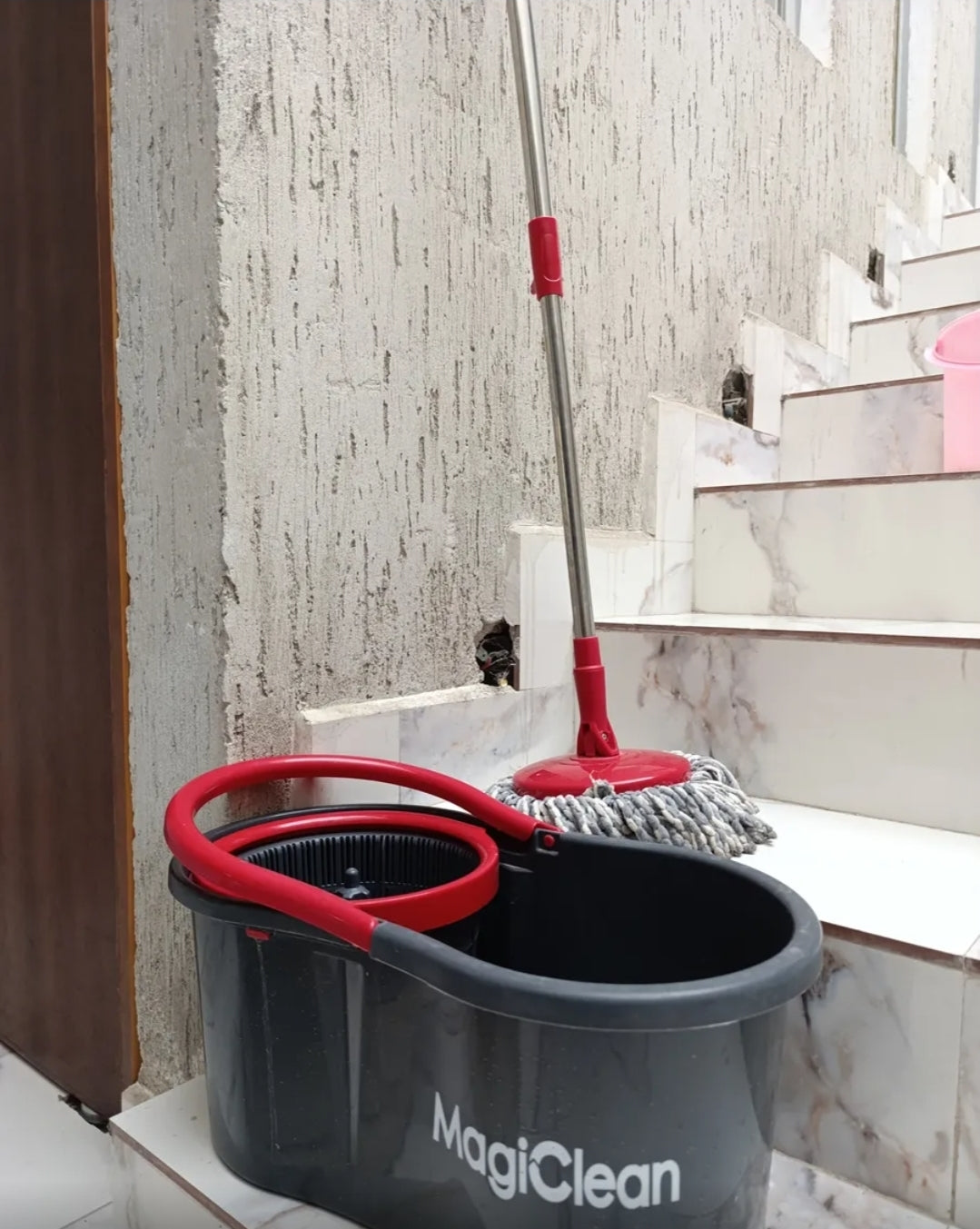 Kit Mop Trapeador Mágico + Fibras de limpieza
