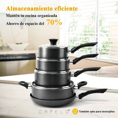 Batería De Cocina 20 Piezas De Aluminio Con Antiadherente