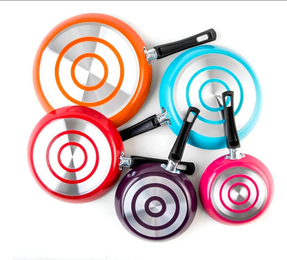 Juego De 5 Sartenes Cinsa Fashion Cook Con Antiadherente Thermocell