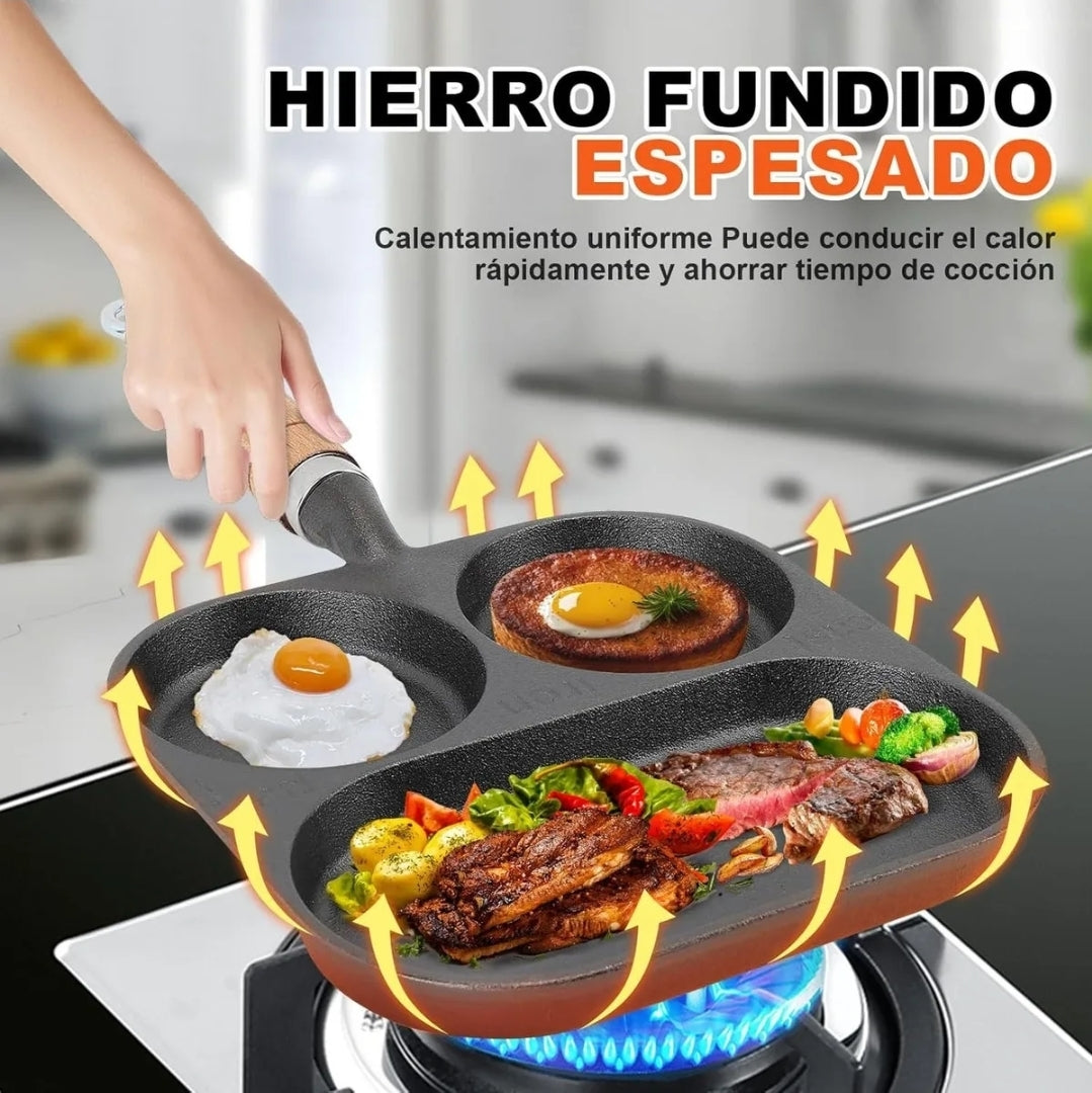 Juego de sartenes de hierro fundido