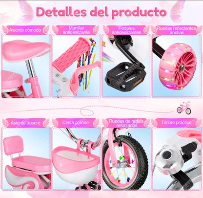 Bicicleta  Infantil Para niños De 2-6 años R12