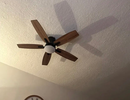 Ventilador De Techo Con Luz Y Mando A Distancia 1.07 M 60hz Negro/Madera