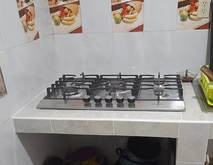 PARRILLA EMPOTRABLE 5 QUEMADORES GRAVITA
